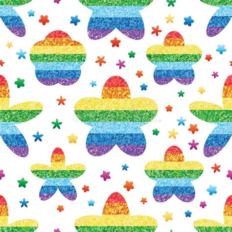 Rainbow Glitter On White Background Vertical Stripes Vector Stock