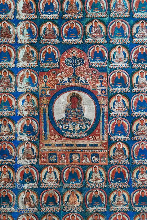 "Ancient Buddhist Painting In Tibetan Monastery . Ladakh, North India ...