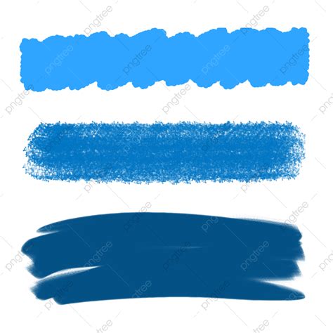 Paint Brush Stroke Clipart Transparent Background Blue Brush Stroke