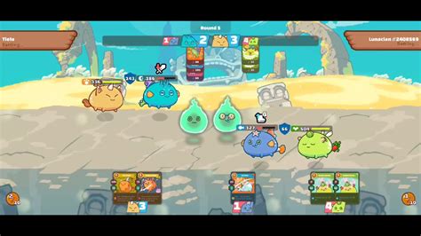 Axie Infinity Arena Gameplay Dbp Vs Aap Dusk Beast Plant Vs Aqua