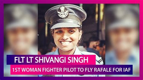 Flight Lieutenant Shivangi Singh Is Iaf Rafale Squadron S First Woman