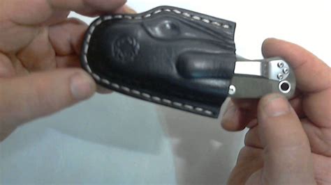 Горизонтальные ножны для складного ножа спайдерко милитари 2 - YouTube