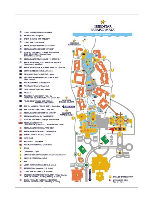 Iberostar Lindo Resort Map