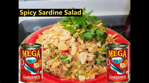 Spicy Sardine Salad Recipe ငါးသေတ္တာသုပ် Youtube