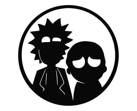 Rick And Morty Silhouette at GetDrawings | Free download