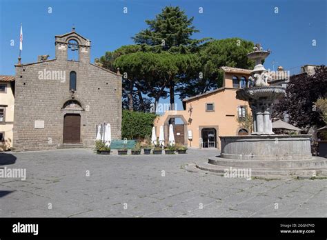 Square Jesus In Viterbo Italy Stock Photo Alamy