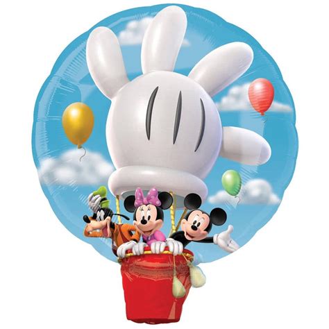 Disney Mickey Hot Air Balloon Jumbo Foil Balloon Walmart
