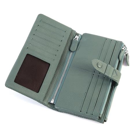 Женский кожаный купюрник 3997 Грин Грей | Интернет-магазин Kozhgalantereya