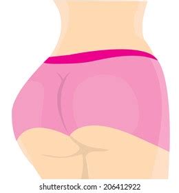 Sexy Woman Ass Vector Illustration Stock Vector Royalty Free