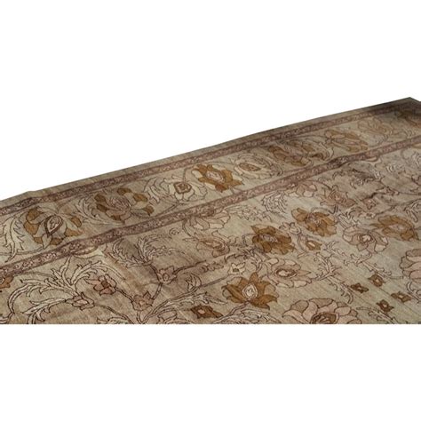 Bokara Rug Co Inc Tapis brun beige ivoire de haute qualité noué