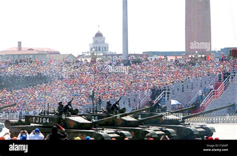 Beijing, China. 3rd Sep, 2015. Tanks attend a military parade in ...