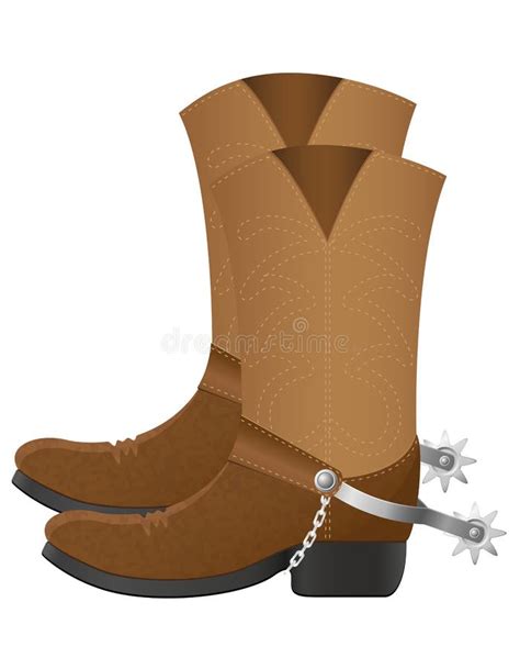 Ejemplo Del Vector De Las Botas De Vaquero Ilustraci N Del Vector