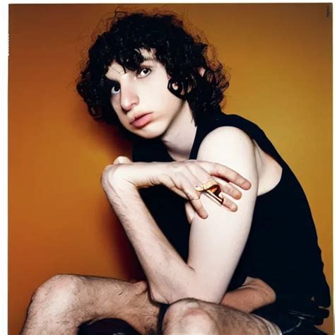 finn wolfhard showing  arm pits   goldin  stable diffusion