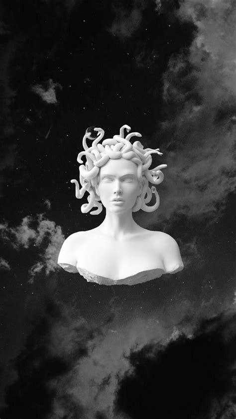 Floating Curly Hair Aesthetic Art
