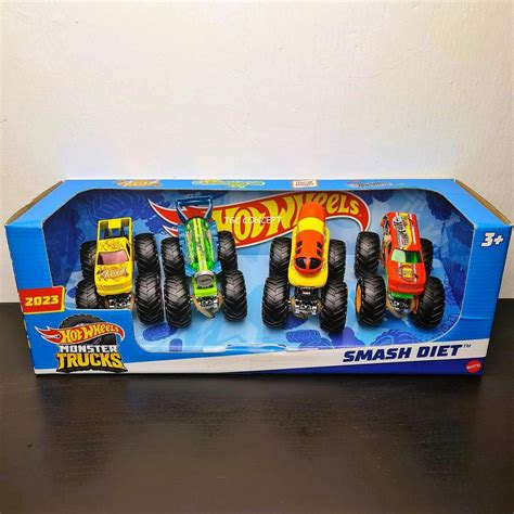 Original Mattel Hot Wheels Monster Trucks Scale Packs Silverado Vs Raptor F Ready