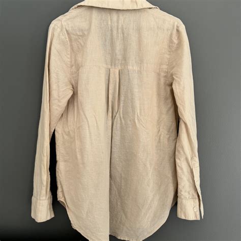 Nude Lucy Linen Overshirt Depop