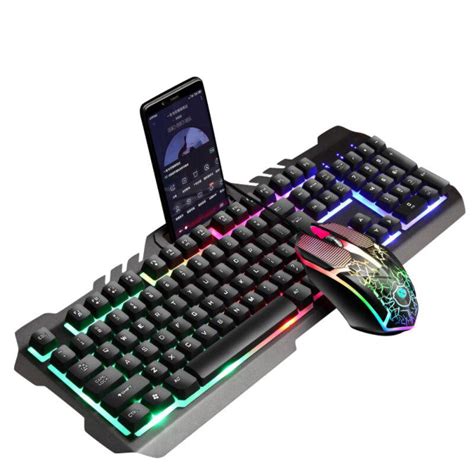 Buy T Rainbow Backlit Usb Wired Gaming Keyboard Mouse Computer