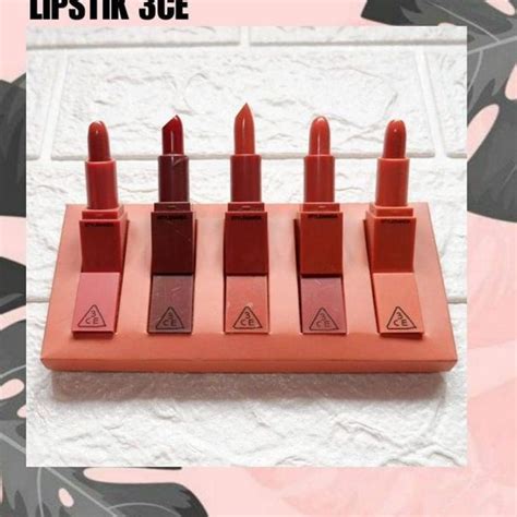 Jual The Best LIPSTICK 3CE NUDE ISI 5PIC Shopee Indonesia
