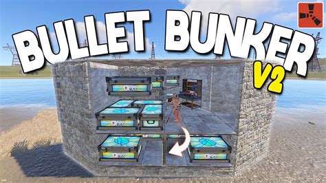 RUST Bullet Bunker V2 NEW 2024 Rust Bunker Base Design YouTube