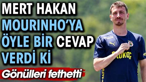 Mert Hakan Yandaş Mourinho ya öyle bir cevap verdi ki