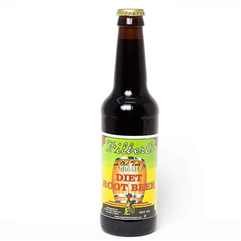Filberts Diet Root Beer 12 Oz 12 Glass Bottles