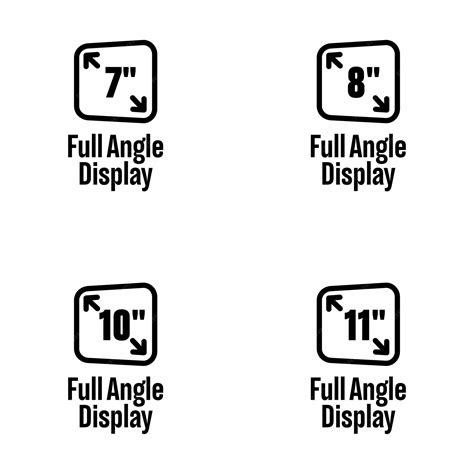 premium vector full angle display vector information sign