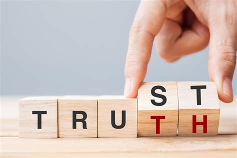 Hand change block with TRUST and TRUTH 3057344 Stock Photo at Vecteezy