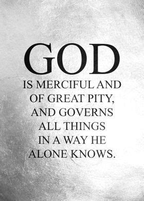 God Is Merciful Poster Picture Metal Print Paint By ABConcepts