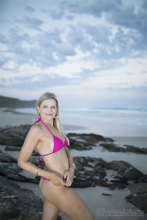 Bikini Model Kmk AI Enhanced Hibiscus At Golden Hour Topaz