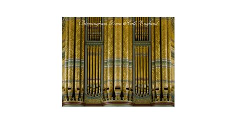 Birmingham Town Hall organ poster | Zazzle