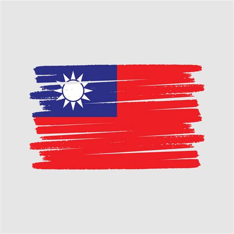 Taiwan Flag Brush. National Flag 10363663 Vector Art at Vecteezy