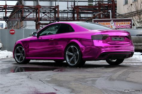 Overkill Audi Rs5 Chrome Purple Wrap Autoevolution