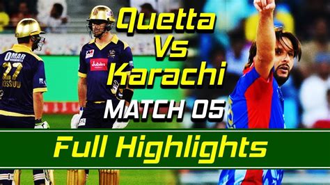 Quetta Gladiators Vs Karachi Kings I Full Highlights Match Hbl