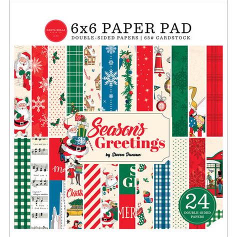 Carta Bella Paper Seasons Greetings Collection Christmas X