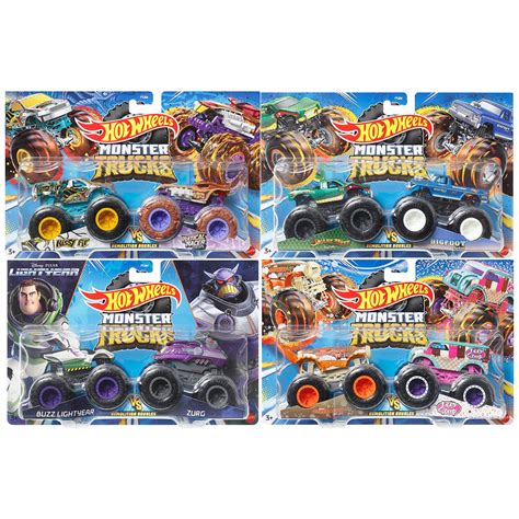 Hot Wheels Monster Trucks Demolition Doubles Scale Mix Pack Case Of