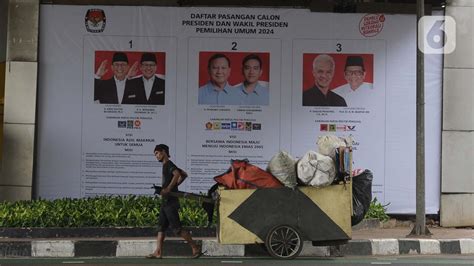 Poster Sosialisasi Visi Dan Misi Capres Cawapres Pemilu 2024 Terpampang