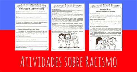 Atividades Sobre Racismo Para Educação Infantil