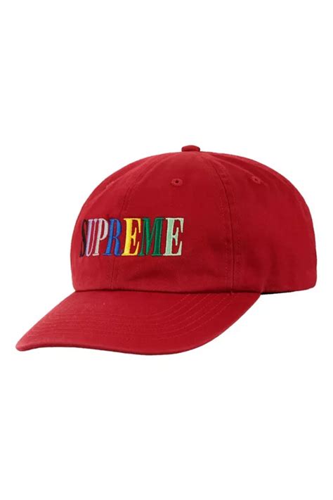 Supreme Multi Color Logo 6 Panel Urban Outfitters