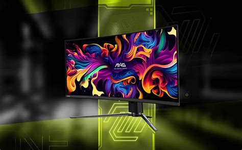 Msi Mag Cqp Qd Oled New Gaming Monitor Shown With P Resolution