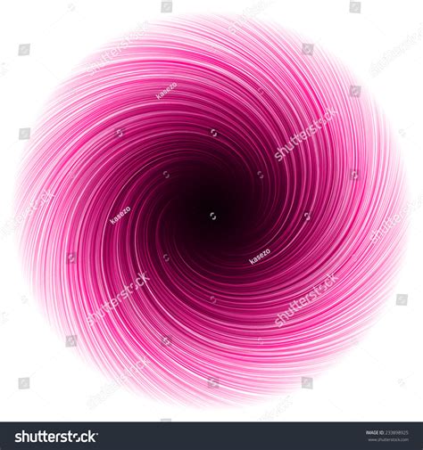 Abstract Design Of Pink Energy Vortex Wormhole Portal Stock Vector