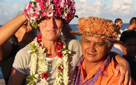 Anne Quéméré à Tahiti Champagne en Bretagne Le Télégramme