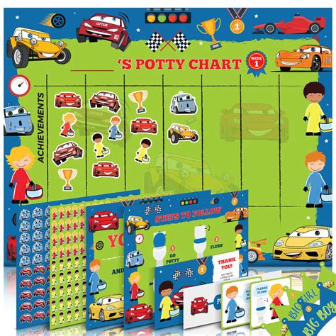 Potty Training Chart Cars