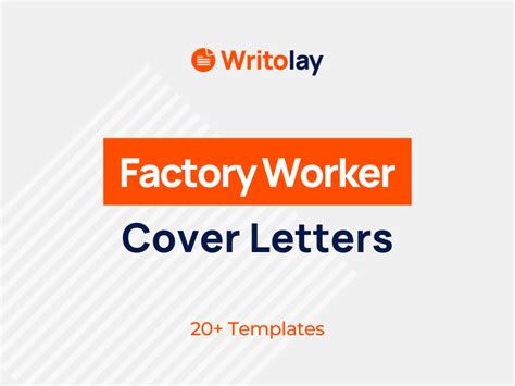 Factory Worker Cover Letter Example 4 Templates Writolay