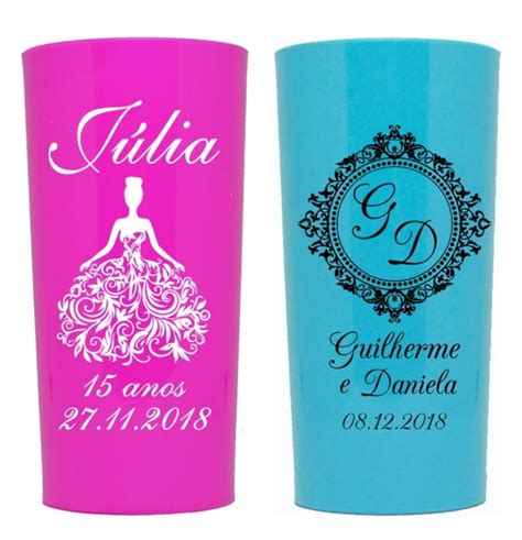 Copo Personalizados De Festa De 15 Anos Perdizes Copos Personalizados