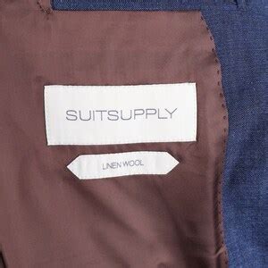 SUITSUPPLY Lazio Sport Coat Navy Blue Linen Wool Blazer Men's Size 44 ...