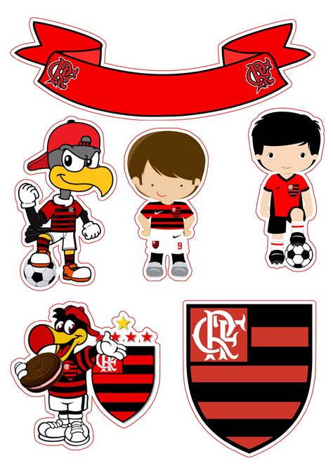 Topo De Bolo Flamengo Topo De Bolo Toppers De Bolo Topper De Bolo