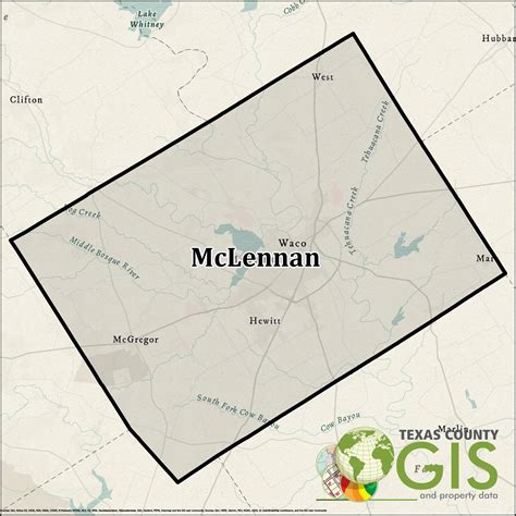 McLennan County GIS Shapefile and Property Data - Texas County GIS Data
