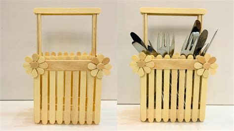 Crafting Magic: How to Make a Trendy Decorative Basket with Popsicle ...