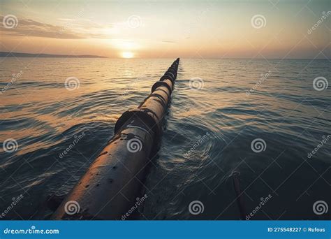 Pipelines Disappear In The Depths Of The Ocean Pipeline Transportation