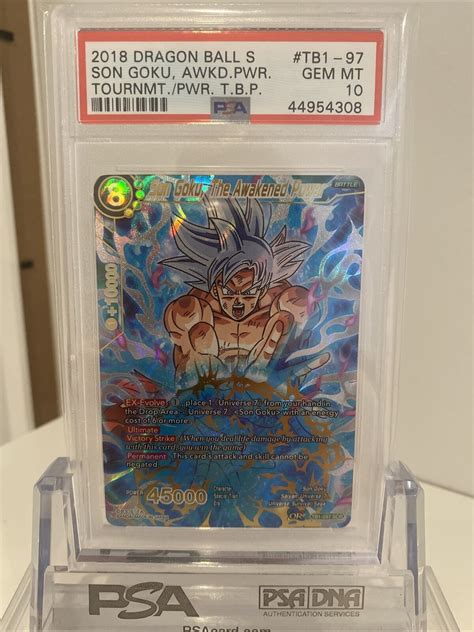 Mavin Dragon Ball Super Son Goku The Awakened Power Scr Psa Gem Mint